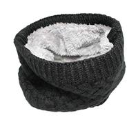 Colourful Baby World Kids Boys Girls Winter Fleece Lined Infinity Loop Scarf Neck Warmer (Black)