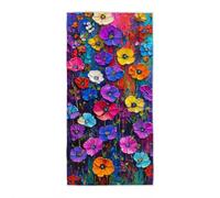Colourful Beach towel, Beach Towel for Adults 100x220cm, Microfibre Bath Towels Compact Lightweight, Travel Towels Quick Dry Sand Free, Beaches Essentials Accessories Vacation, Gifts for Women -6001