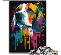 Colourful Beagle Dog Jigsaws Puzzles 2000 Pieces for Teenagers Gifts, Suitable for Ages 14 And Up Family Fun It Is Ideal As A Gift for The Whole Family (70x100cm)