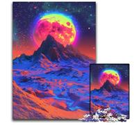 Colourful Beautiful Mountains 1000 Piece Puzzle Jigsaw Puzzles for Adults Perfect for Family Fun on Christmas, Thanksgiving, Birthdays & Easter 26X38CM/10.23x14.96inch