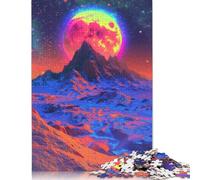 Colourful Beautiful Mountains Puzzle Customizable Pictures 100% Recycled Cardboard Jigsaw Puzzle for Adults Teen Unique Gift 1000pcs (75x50cm)
