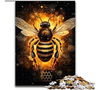 Colourful Bees Jigsaw Puzzles for Adults 1000 Piece Puzzles for Adults Erfect for Home Decor, Birthdays, Holidays, And Gifts size 38x26cm