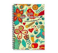 Colourful Birds Diary 2026 A5 To Do List Notebook 2026 Organiser Organisation Gifts Diary Planner for Work Week To View Monthly Year Planner with Dotted Line Note Page Slim