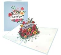 Colourful Blooming 3D Pop Up Thank You Card