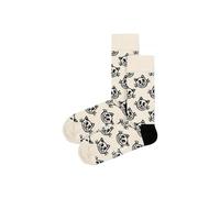 Colourful Bright Cotton Blend Cat Design Socks Happy Socks White 4-7