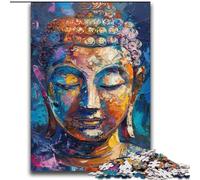 Colourful Buddha Graffiti Adult Puzzles 2000 Pieces, Learning Educational Toys Family Games with Matching Poster And Trivia Sheet (70x100cm)