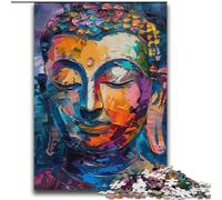 Colourful Buddha Graffiti Jigsaw Puzzles for Adults Teenagers Jigsaws Puzzle, Challenging Game Gifts for Is Ideal As A Gift for The Whole Family (70x100cm)