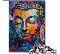 Colourful Buddha Graffiti JigsawPuzzle 1000 Pieces for Teenagers, Challenging Game Gifts for Is Ideal As A Gift for The Whole Family (26x38cm)
