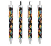 Colourful Building Blocks Brick Retractable Ballpoint Pens 0.5mm Fine Black Ink Smooth Writing Rollerball Pen Office Gift