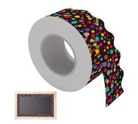 Colourful Bulletin Board Border, Blackboard Rolled Sticker for School, Bedroom, Stationery for Students & Workers, Vibrant Decorative Border Bulletin Boards, School Bulletin Board Border