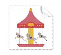 Colourful Carousel musement Park Pattern Glasses Cloth Cleaning Cloth Phone Screen Cleaner 5pcs Gift