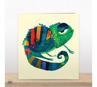 Colourful Chameleon - Funny Valentine's Card By Paul Delaney