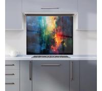 Colourful Chaos: Urban Dreamscape Kitchen Splashback Warren Reed - Designer Multi 600mm x 650mm