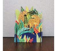 Colourful Cheetahs Any Occasion 3D Pop Up Greeting Card by Alljoy Cards MN027