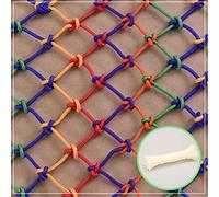 Colourful Children's Stairs Balcony Safety Net (Mesh 12cm) Indoor And Outdoor Railing Safety Net Cat Net Fence Net Climbing Rope Net Hanging Net Hanging Clothes Net Multiple sizes ( Size : 1x2m )