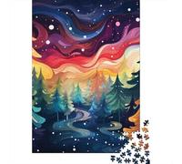 Colourful Christmas Tree Jigsaw Puzzles Puzzle for Adults Kids. 1000 Piece Impossible Challenge Toy Educational Game Home Decoration for Adults& Kids Age 14 Years Up 1000pcs (75x50cm)