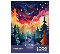 Colourful Christmas Tree Jigsaw Puzzles Puzzles for Adults Kids. 1000 Piece Great Gifts Challenge Toy Educational Games Home Decoration for Adults& Kids Age 14 Years Up 38x26cm/1000pcs
