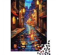 Colourful City Streets 1000 Pieces Puzzles for Adults & Teenager Teenager Man Woman Gift 1000pcs (38x26cm)