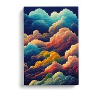 Colourful Cloudy Sky Vol.2 Canvas Print | Gallery Wrapped 30mm Frame Wall Art | 30x20 inches | Ready to Hang | Modern Picture | Living Room Bedroom Lounge Office