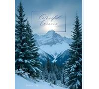 Colourful Corners Composition Notebook "Winter's Nap": Mountain themed ~ Glossy ~ Wide ruled~ Subtle Cover Color Design Watermark on Each Page ~ Numbered Pages ~ 8.5 x 11