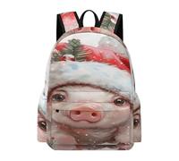 Colourful Cute Pig School Backpacks Large Backpack for Boys Girls Laptop Backpacks Suitable as School Bag Leisure Backpack Nursery for Children, 6
