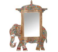 Colourful Deco Wall Mirror Floor Dressing Room Bathroom Wood 75