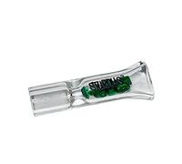 Colourful Diamond Glass Filter Tips Reusable Flat Transparent (Green)