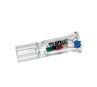 Colourful Diamond Glass Filter Tips Reusable Flat Transparent (Multi)