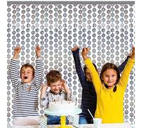 Colourful Disco Ball Curtains - Disco Sequin Background Decoration - 28.74 x 39.37 Inch Large Foil Sequin Background for 70s Par Stag Night Photo Booth