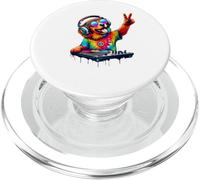 Colourful Dog DJ PopSockets PopGrip for MagSafe