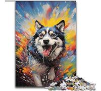 Colourful Dogs Jigsaw Puzzles for Teenagers 1000 Jigsaws, Staycation Kill Time Every Piece Is Unique - Challenging Family Fun Game (26x38cm)