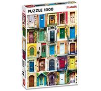 Colourful Doors 1000 Piece Jigsaw Puzzle - Vibrant & Whimsical Architecture Puzzle - Challenging Fun for Adults & Teens
