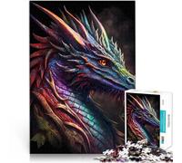 Colourful Dragon PortraitPuzzles for Adults 2000 Piece Challenging Game and Family Play is ideal as gifts for the whole family 70x100cm