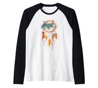 Colourful Dreamcatcher Native American Indian Tribe Raglan Baseball Tee