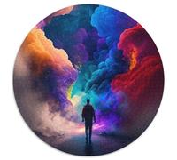 Colourful Dreams Adult Jigsaw Puzzles 1000 Pieces 1000 Piece Round Puzzle Colorful Home Decor & Interactive Family Game, (Size 67.5x67.5cm)