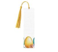 Colourful Easter Cake Unique Double-Sided Artwork Printed Wooden Bookmarks, Artistic Book Accessories Birthday Presents for Men Women Presents for Book Lovers