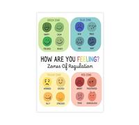 Colourful Emotion Regulation Zone Canvas Poster Bedroom Decor Landscape Office Room Decor Gift 08x12inch(20x30cm)