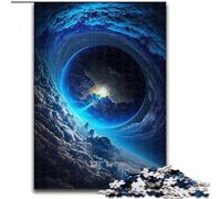 Colourful Fantasy Cosmic Black Hole 1000 Piece Jigsaw Puzzles for Adults Gifts, Interesting Stress Reduction Parent-child Interaction (26x38cm)
