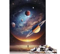 Colourful Fantasy Cosmic Black Hole Jigsaw Puzzles 1000 Pieces for Adults Wooden Puzzles Brain Exercise Challenge Game Entertainment Gifts Teenagers Family Activity 1000pcs (75x50cm)