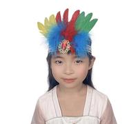 Colourful Feathered Headpiece Costume Hair Declarations Fashionable Headband for Music Festivals Parties and Daily Outfits