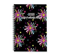 Colourful Fireworks 2026 Planner A5 To Do List Notebook Diary Organiser Diary 2026 Men Journal Planner for Study Week To View Monthly Year with Dotted Line Note Page Slim