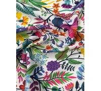 Colourful Floral Linen Fabric by The Metre