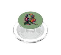 Colourful Flowers Headphones - Colourful Music Design PopSockets PopGrip for MagSafe