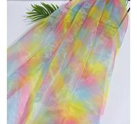 Colourful for organza fabric, 1 yard for doll clothes, colourful for