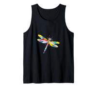 Colourful Geometric Dragonfly - Abstract Nature Art Design Tank Top