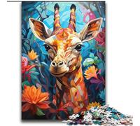 Colourful Giraffe Art JigsawPuzzle 2000 Pieces for Adults, Family Activity Fun at Home Activities, Birthday Present,Travel Gifts (70x100cm)