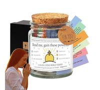 Colourful Glass for Notes with Bible Words Handmade Bible Notes with Different Moods Christian Gifts Based on Biblical Beliefs Prayer Glass Glass