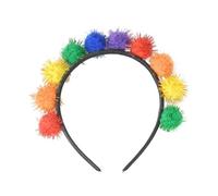 Colourful Glitter Headband for Carnival Party Festival Costume Everyday Look - Creative Accessory Plastic Universal for All Occasions Ideal for Fancy Dress Parties Joyful (Orange, 10 cm)