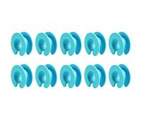 Colourful Hangers Spacers Pack of 10 Silicone Anti-Off Hangers Fix Ring Hooks Anti Slip Hooks for Household Durable Fixed Hook Stars