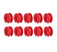 Colourful Hangers Spacers Pack of 10 Silicone Anti-Off Hangers Fix Ring Hooks Anti Slip Hooks for Household Durable Fixed Hook Stars